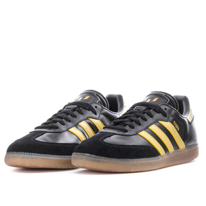 adidas Samba Messi Indoor Soccer Shoes (Black/Gold/Gum)