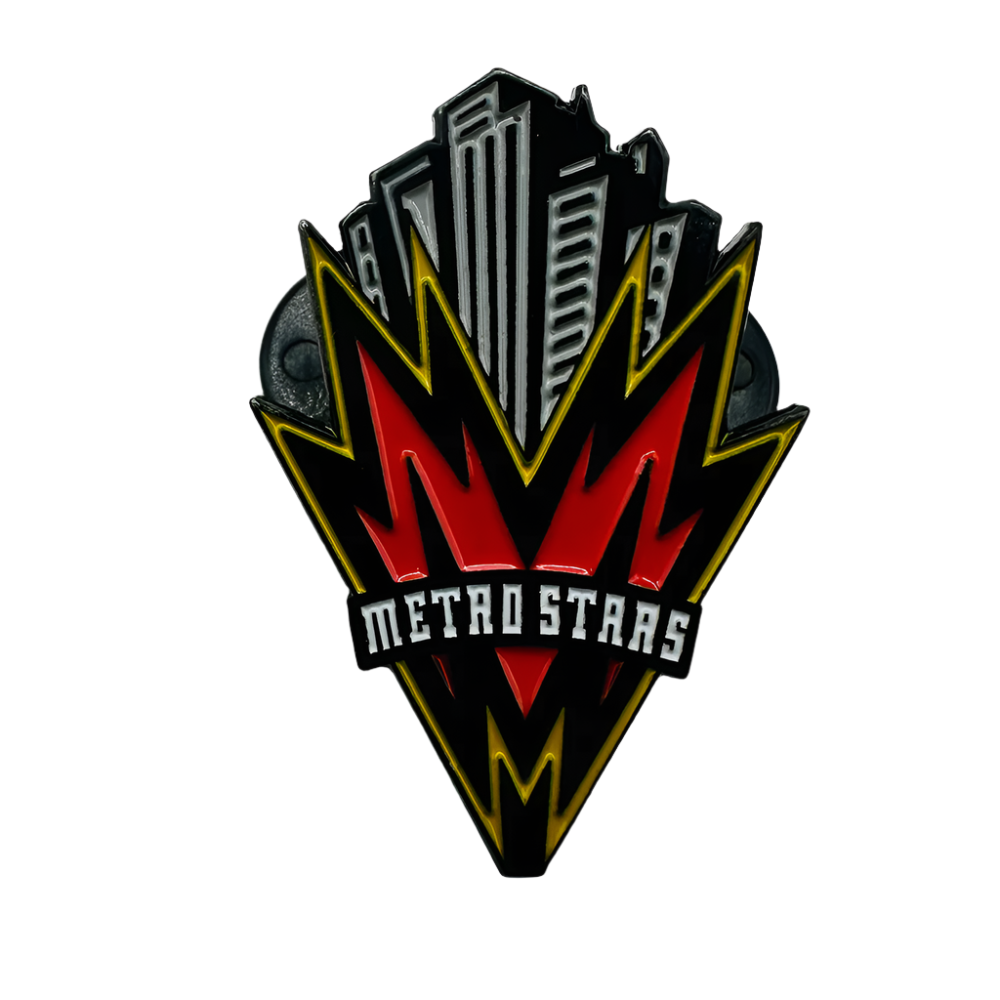New York New Jersey Metro Stars Retro Enamel Pin