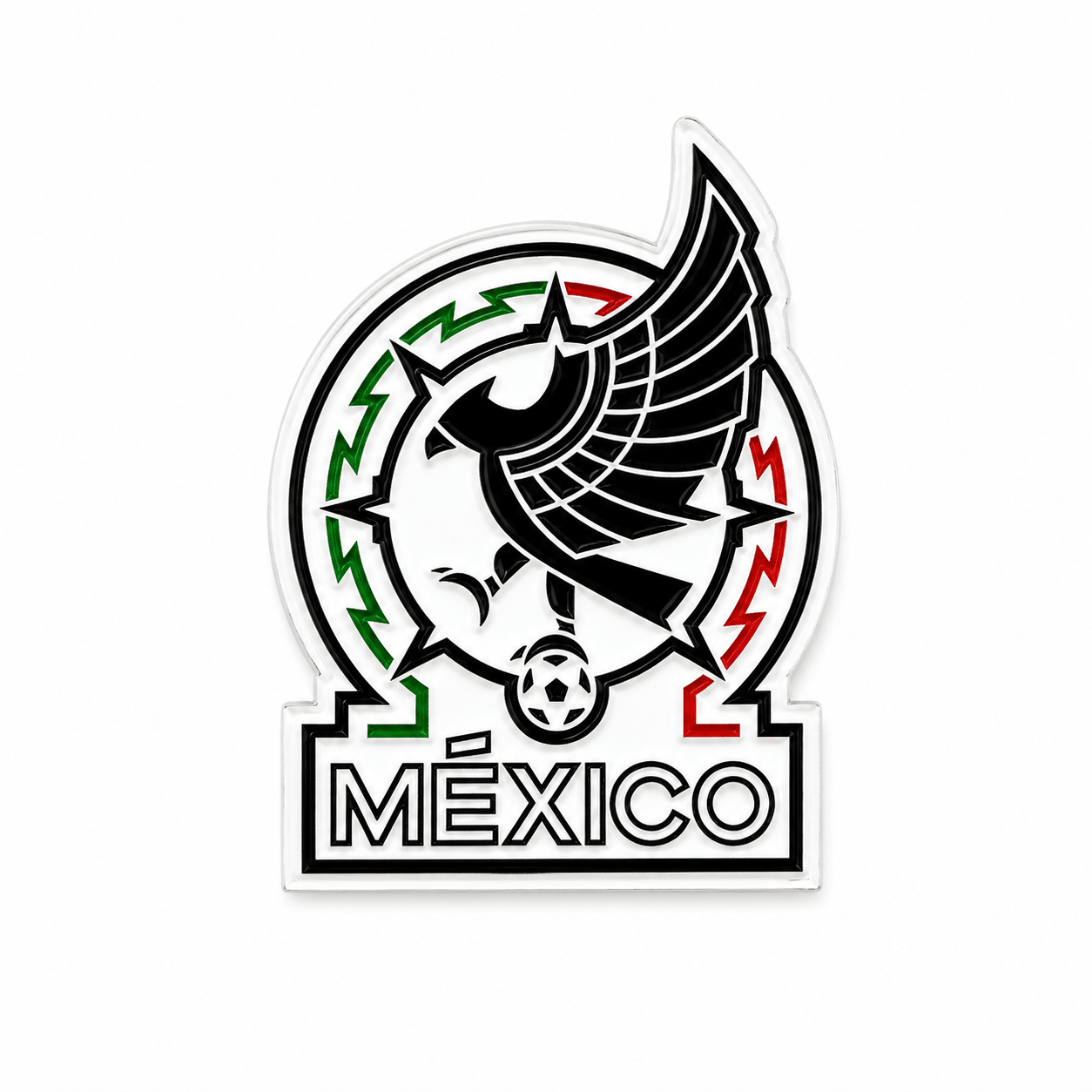 Mexico FMF Soccer Enamel Pin (White) | SoccerWearhouse