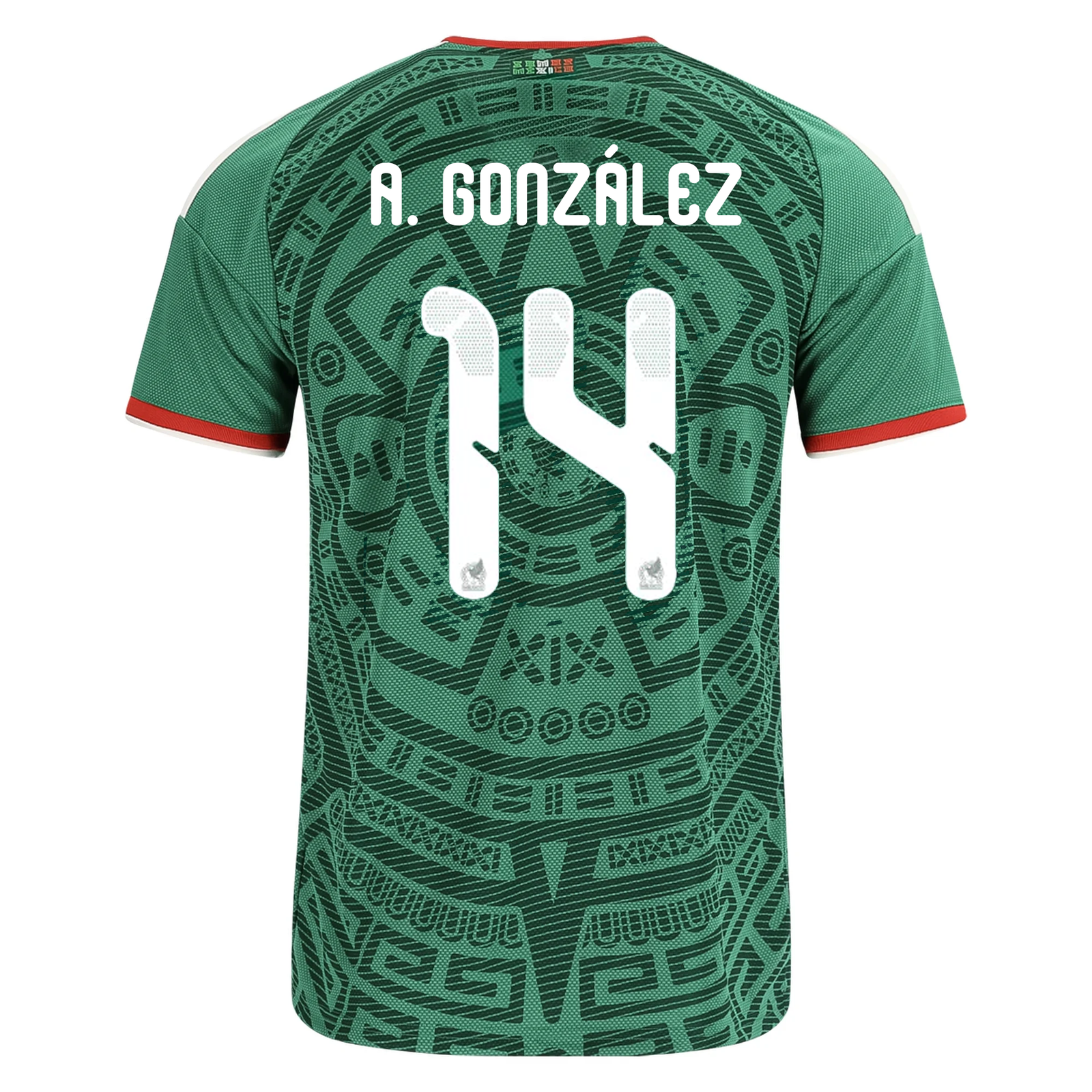 adidas Men's A. González Mexico Home 2026 World Cup Jersey (Bold Green)