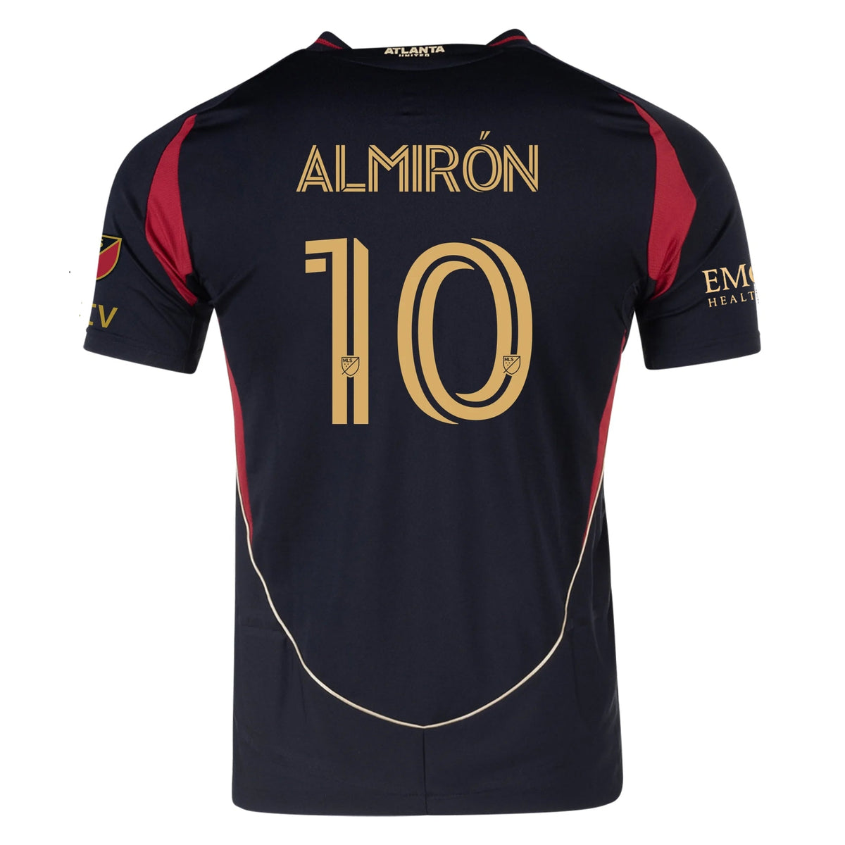 Miguel Almirón Atlanta United Authentic Home Jersey 25/26 (Red/Black) - w/ MLS Patches | SoccerWearhouse