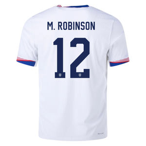 Nike Mens United States Authentic Miles Robsinson Match Home Jersey 24/25 (White/Obsidian)