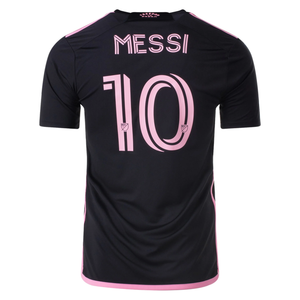 adidas Inter Miami Lionel Messi Away Jersey w/ Royal Caribbean Sponsor* 23/24 (Black)