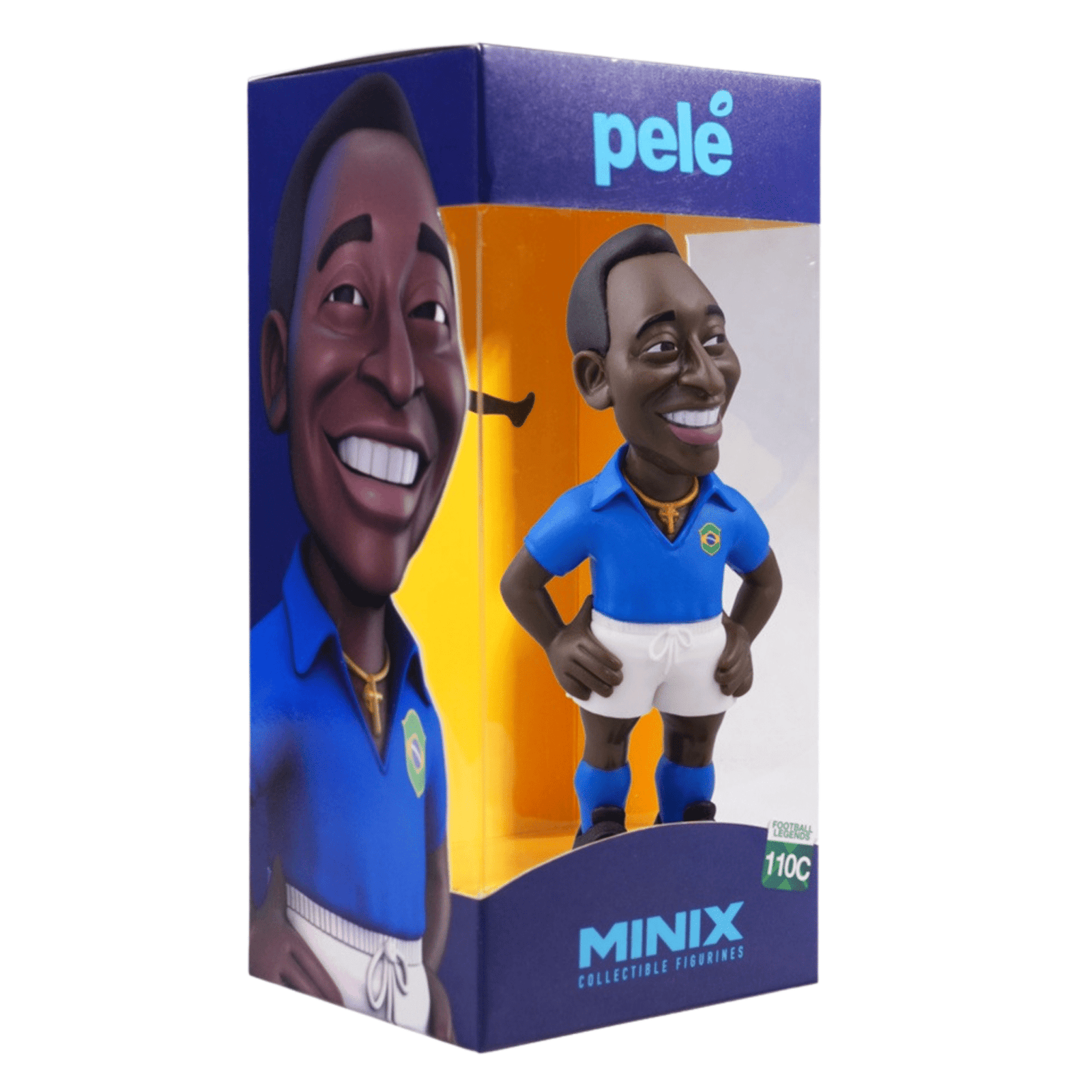 MINIX Brazil Pelé Figure (Blue) | SoccerWearhouse