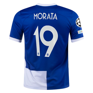 Nike Atletico Madrid Alvaro Morata Away Jersey w/ Champions League Patches 23/24 (Old Royal/White)