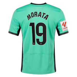 Nike Atletico Madrid Álvaro Morata Third Jersey w/ La Liga Patch 23/24 (Spring Green/Black)