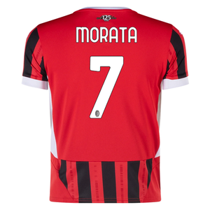 Puma Youth AC Milan Alvaro Morata Home Jersey 24/25 (Puma Red/Black)