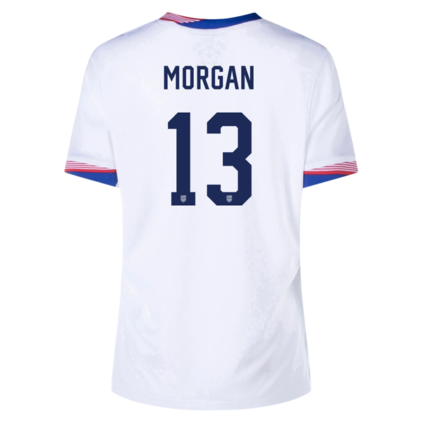 Nike Womens United States Alex Morgan Home Jersey 24 25 White Soccer Wearhouse