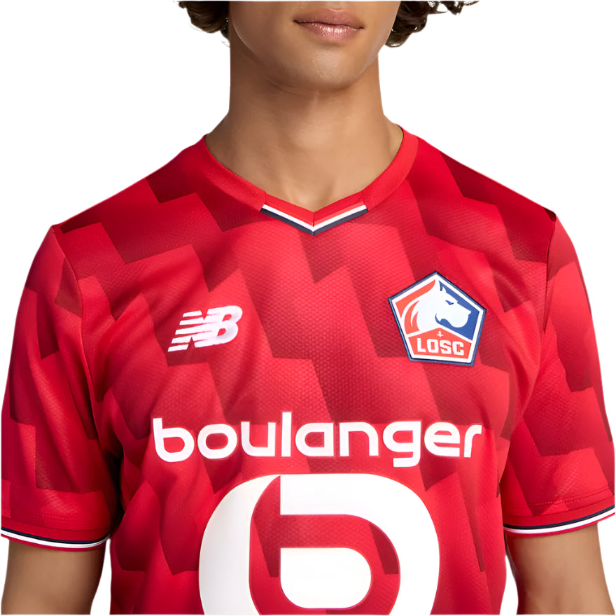 New Balance Men's Lille OSC Home Jersey 25/26 (Red)