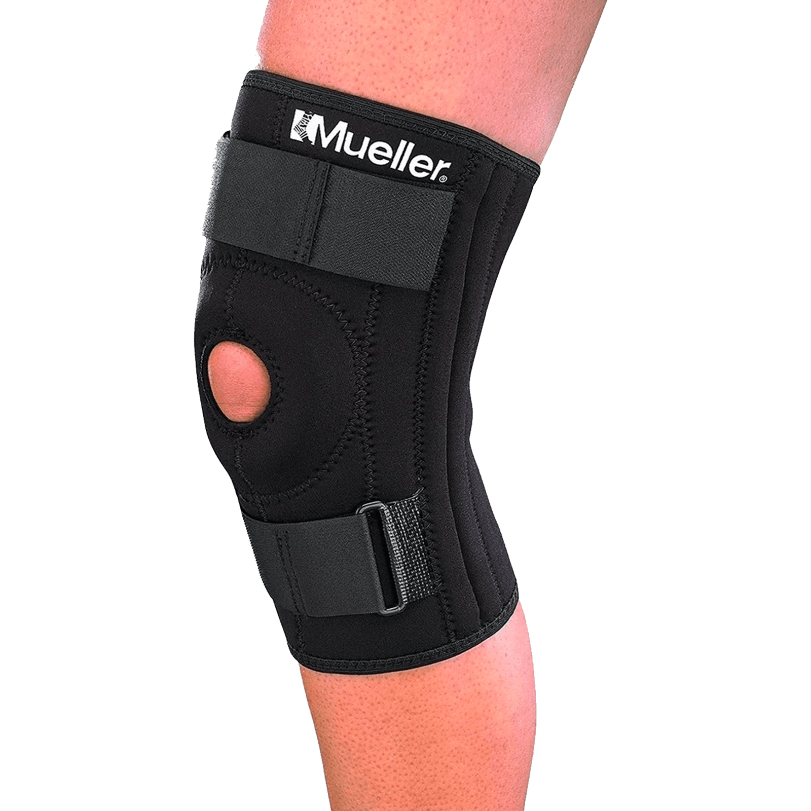 Mueller Open Patella Knee Stabilizer (Black) | SoccerWearhouse