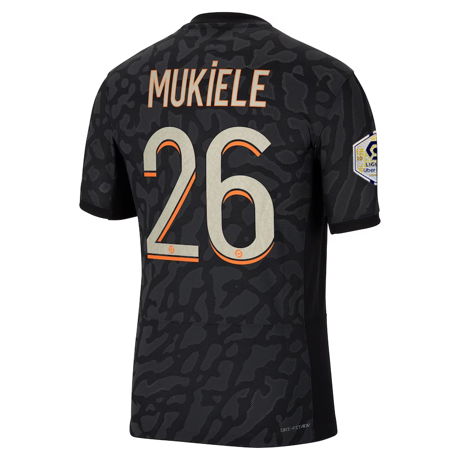 Nike Paris Saint Germain Authentic Mukiele Match Third Jersey w