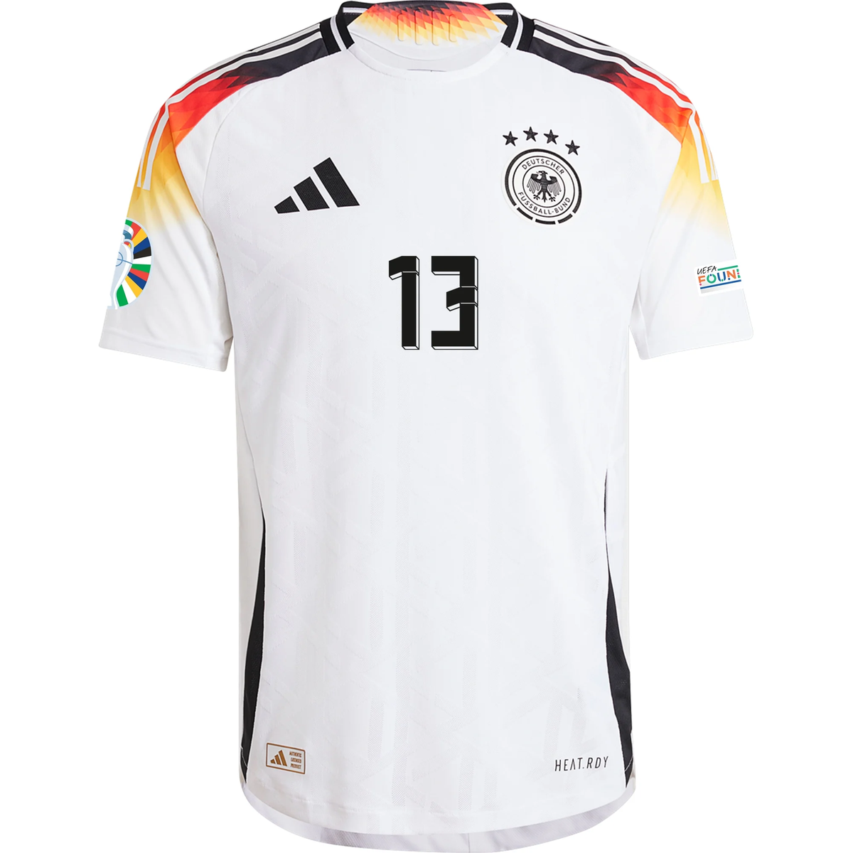 adidas Germany Authentic Thomas Muller Home Jersey w/ Euro 2024 Patche ...