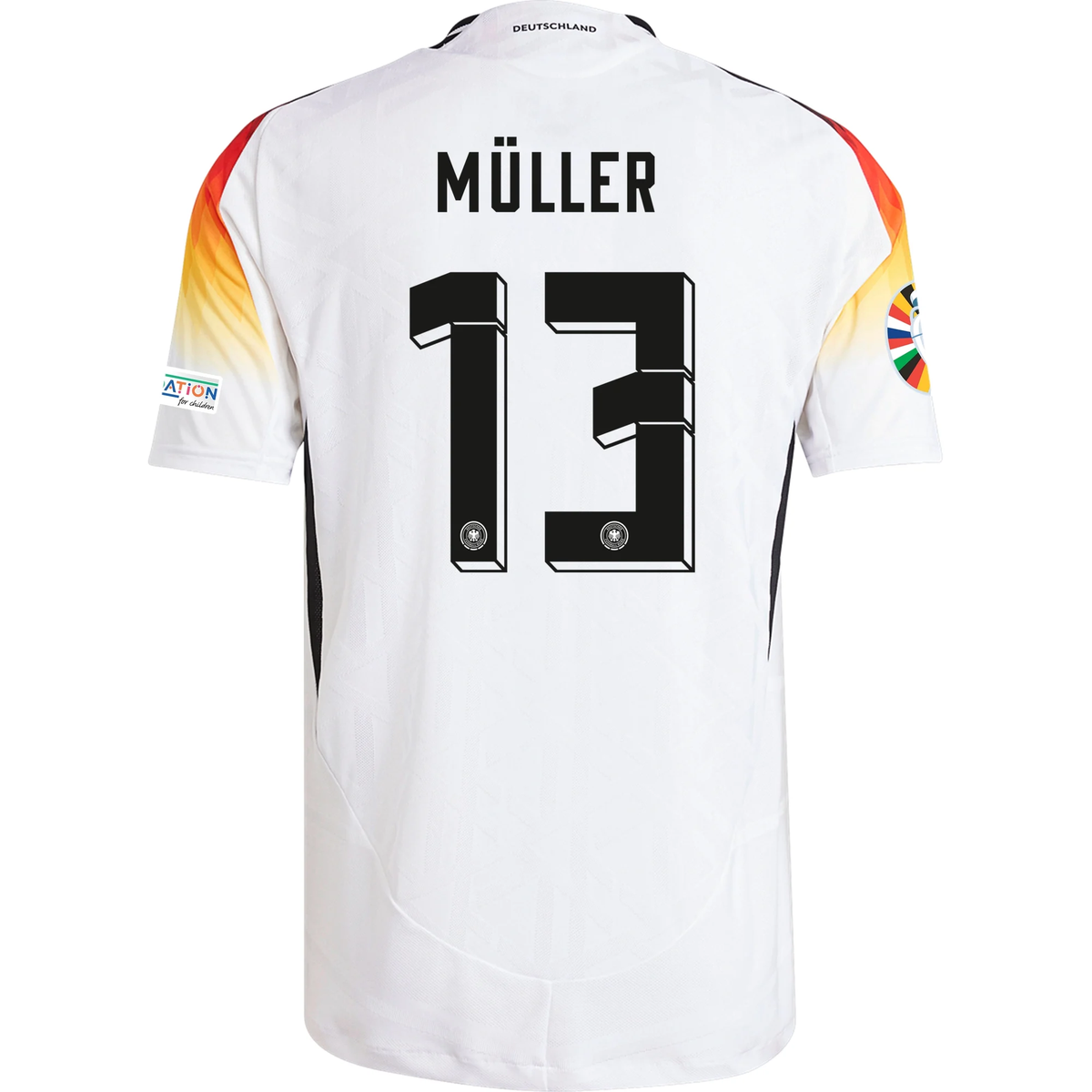 Adidas Germany Authentic Thomas Muller Home Jersey W  Euro 2024 Patche 