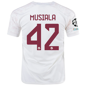 adidas Bayern Munich Jamal Musiala Third Jersey w/ Champions League Patches 23/24 (Off White)