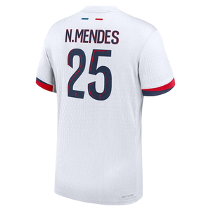 Nike Paris Saint-Germain Authentic Nuno Mendes Away Jersey 24/25 (White/Midnight Navy)