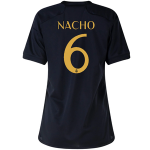 adidas Womens Real Madrid Nacho Third Jersey 23/24 (Black)