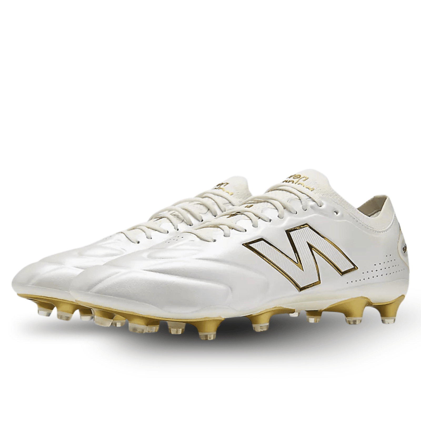 New Balance 442 Elite Knit FG V3 First Edition Soccer Cleats (White/Brown) | SoccerWearhouse