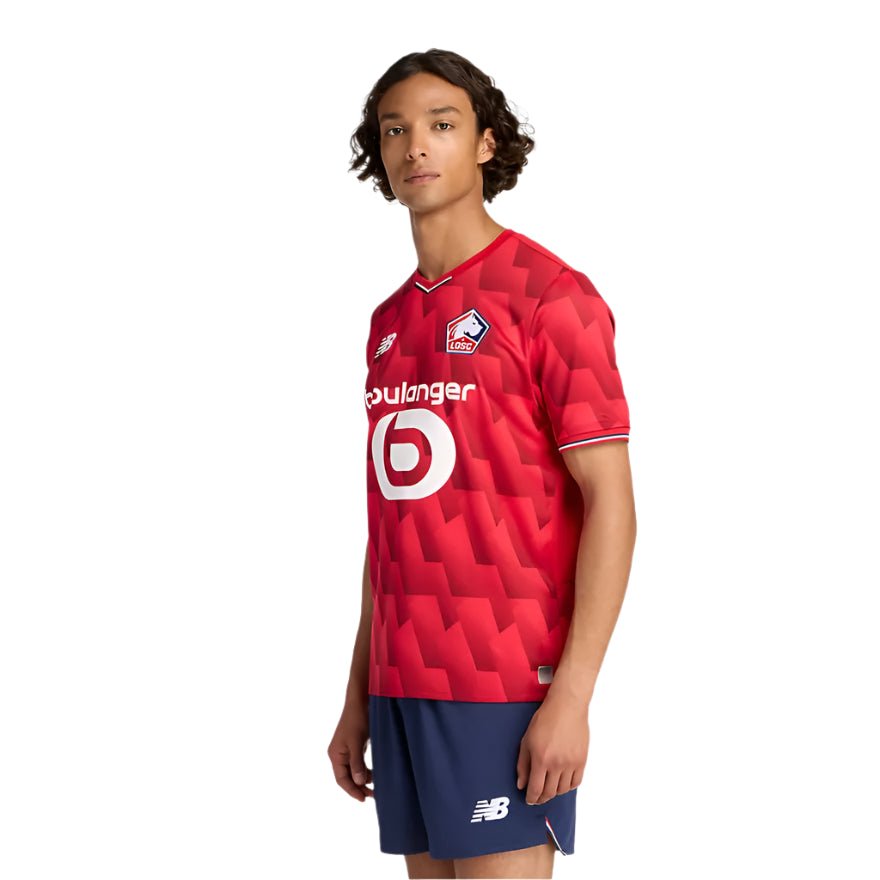 New Balance Men's Lille OSC Home Jersey 25/26 (Red) | SoccerWearhouse