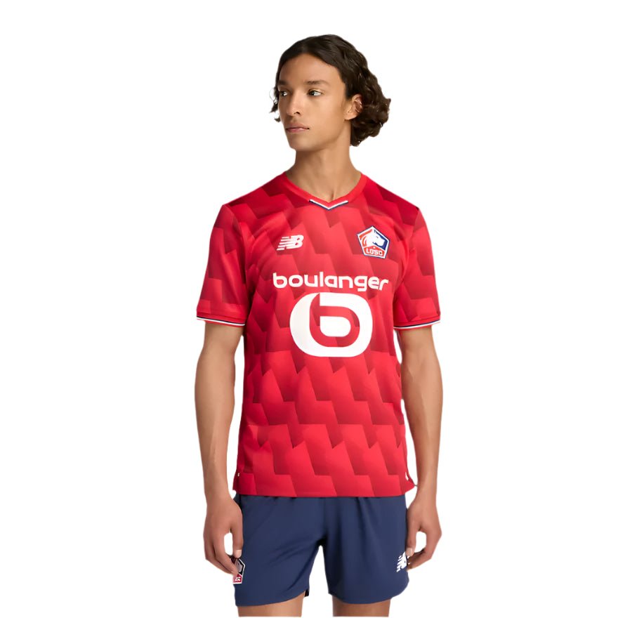 New Balance Men's Lille OSC Home Jersey 25/26 (Red) | SoccerWearhouse