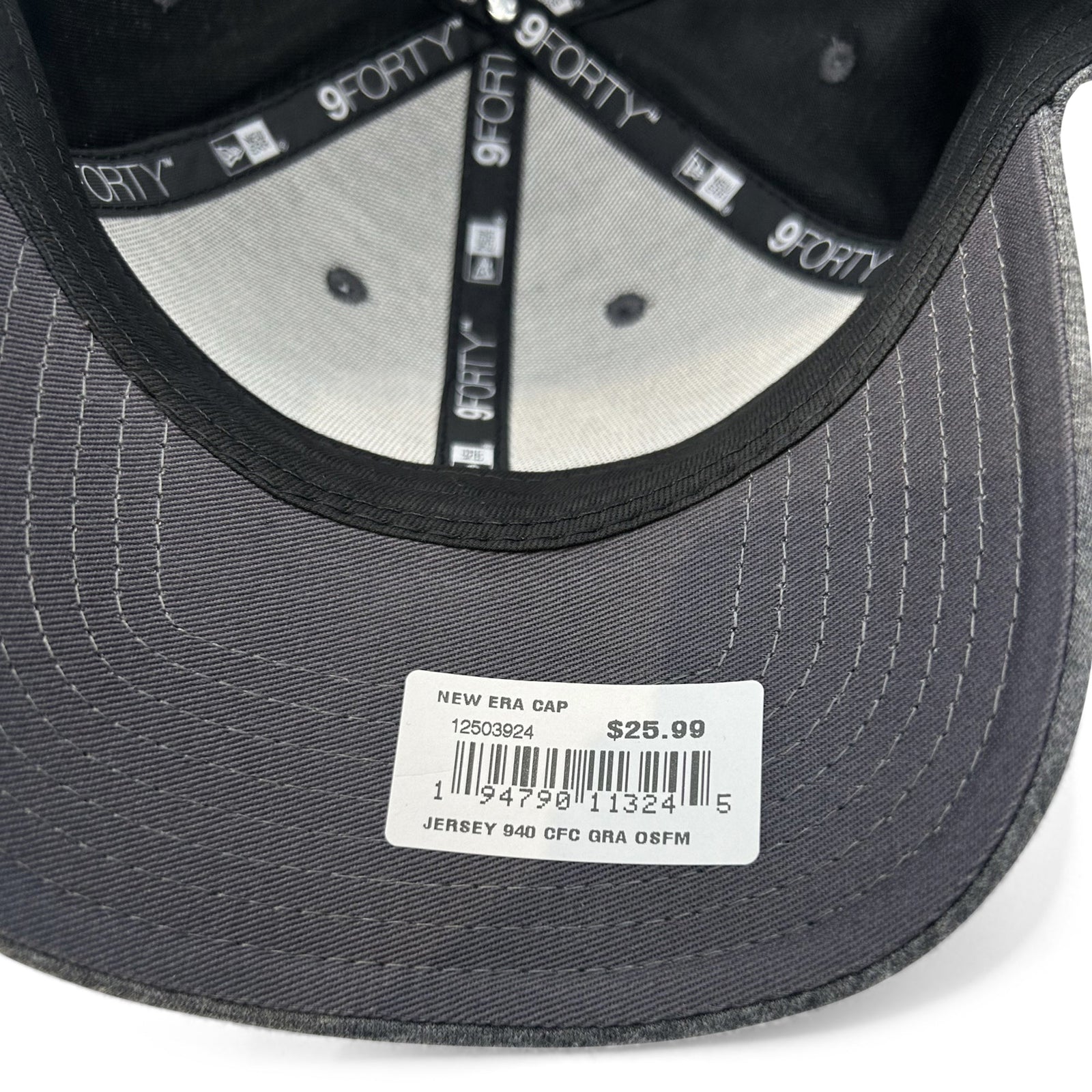 New Era Chelsea 9Forty Adjustable Hat (Heather Grey) | SoccerWearhouse