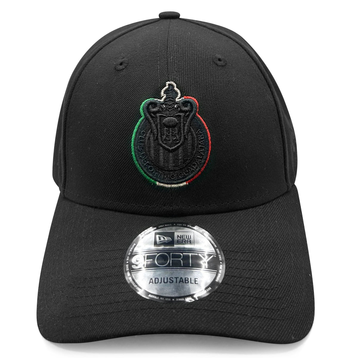 New Era Chivas de Guadalajara Tricolor 9FORTY Adjustable Hat (Black/Multi) | SoccerWearhouse