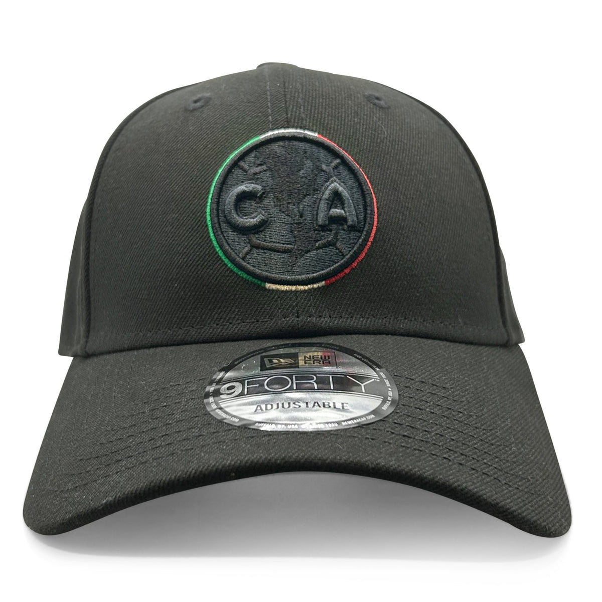 New Era Club America Tricolor 9FORTY Adjustable Hat (Black) | SoccerWearhouse