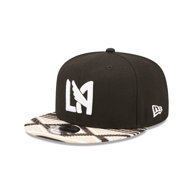 New Era LAFC Pattern 9FIFTY Snapback Hat (Black/Gold/Multi) | SoccerWearhouse