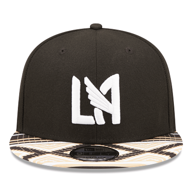 New Era LAFC Pattern 9FIFTY Snapback Hat (Black/Gold/Multi) | SoccerWearhouse