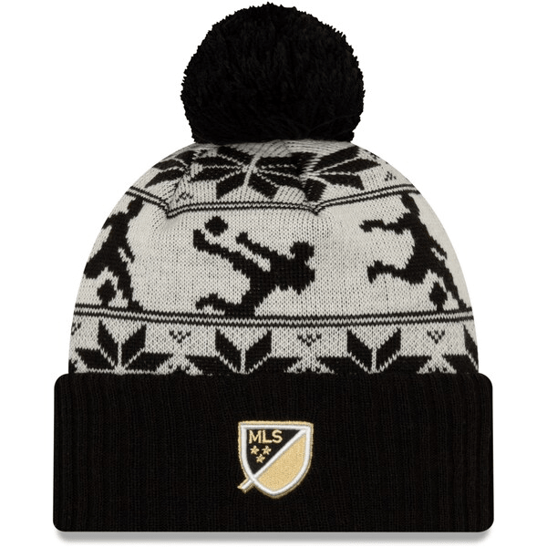 New Era LAFC Ugly Sweater Knit Beanie (White/Black) | SoccerWearhouse