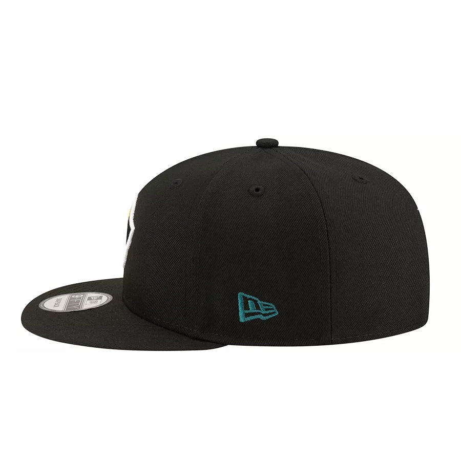 New Era Los Angeles LA Galaxy 9Fifty Third Jersey Hook Third Adjustable Hat (Black) | SoccerWearhouse