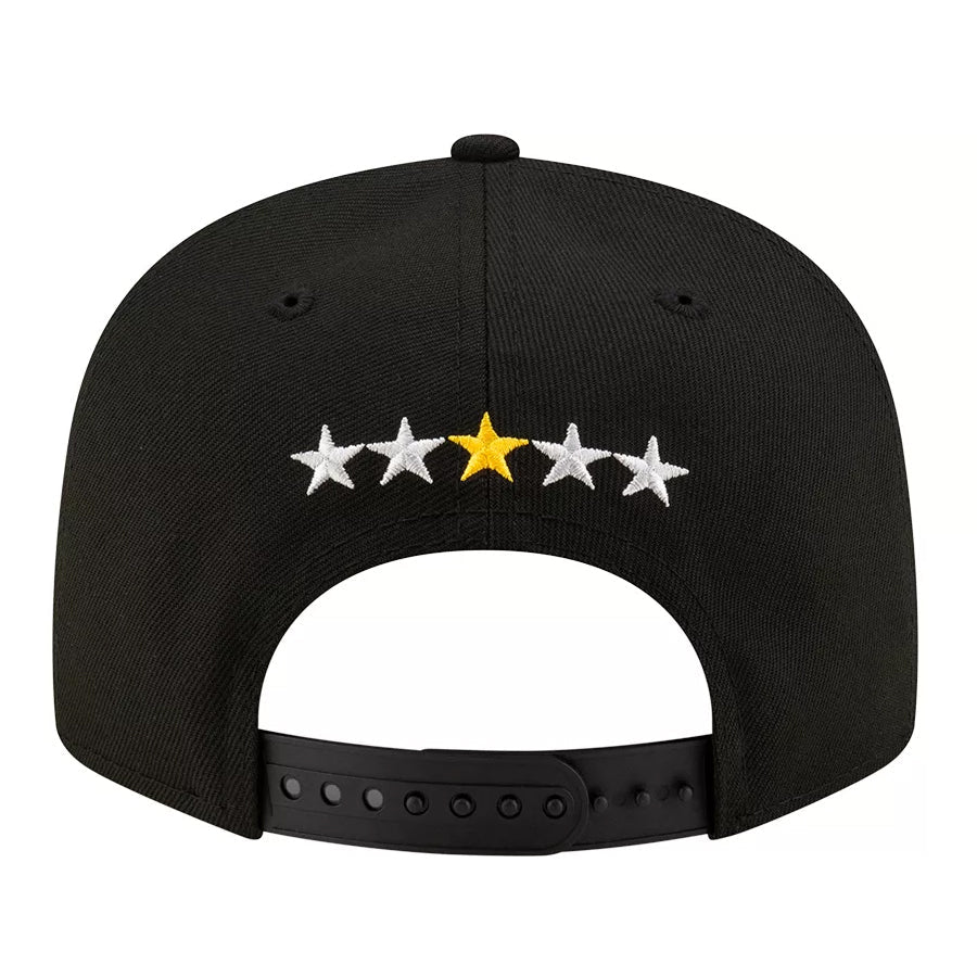 New Era Los Angeles LA Galaxy 9Fifty Third Jersey Hook Third Adjustable Hat (Black) | SoccerWearhouse