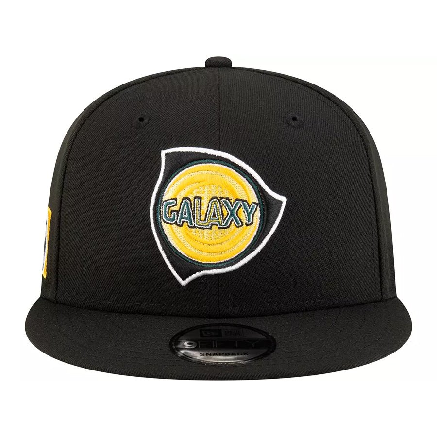 New Era Los Angeles LA Galaxy 9Fifty Third Jersey Hook Third Adjustable Hat (Black) | SoccerWearhouse