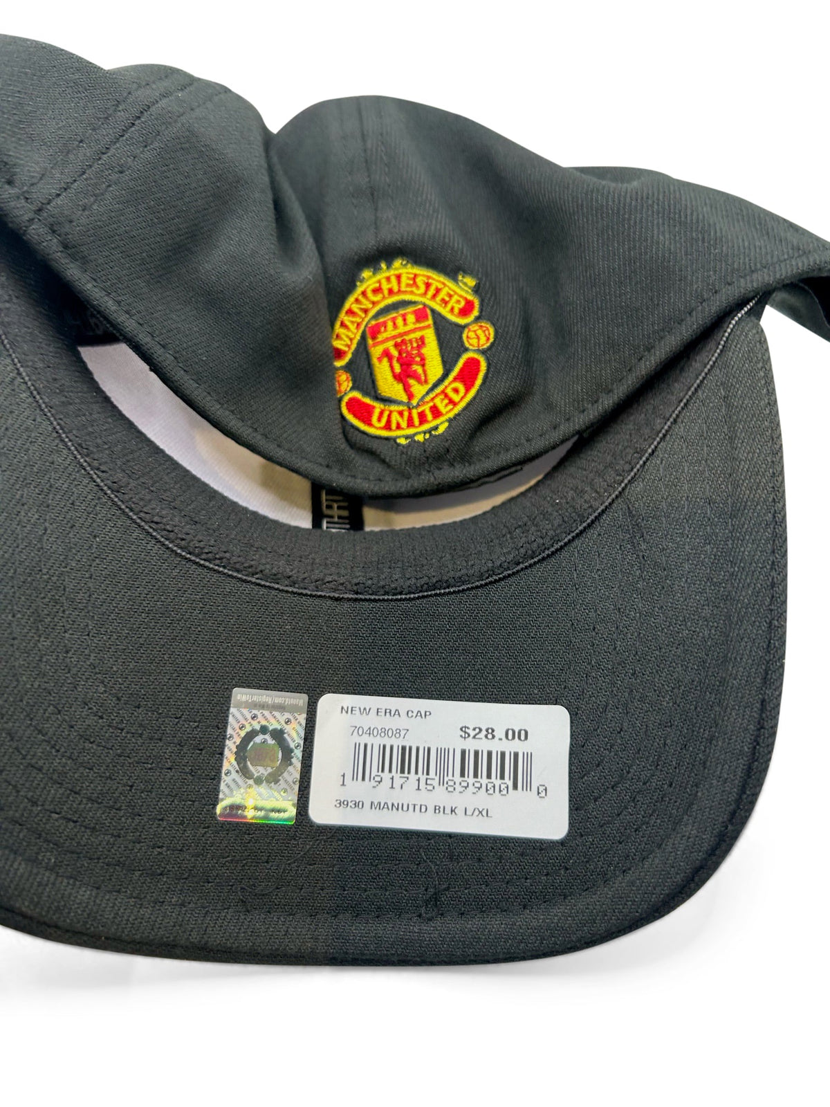 New Era Manchester United 3930 Cap (Black/White) | SoccerWearhouse