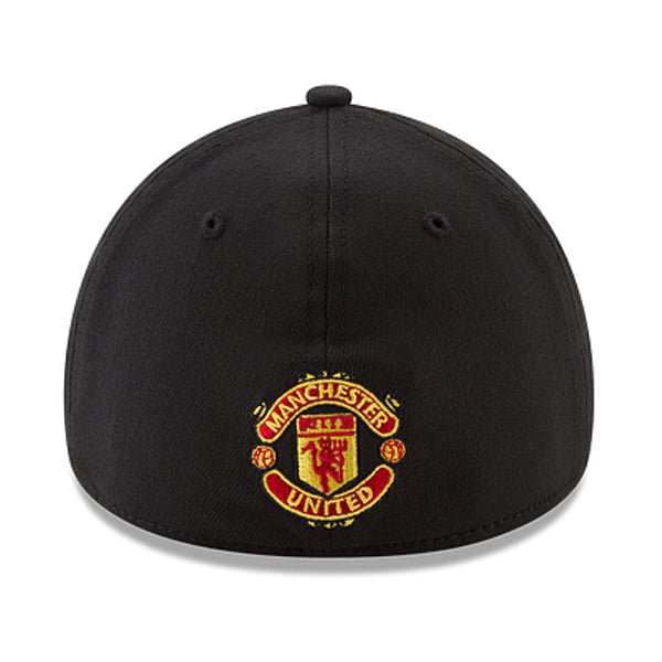 New Era Manchester United 3930 Cap (Black/White) | SoccerWearhouse