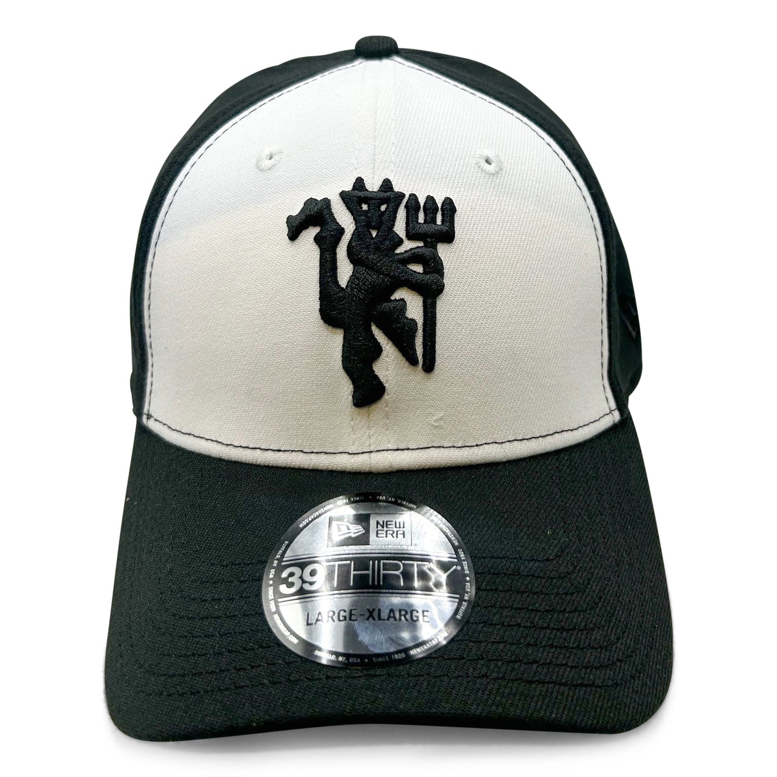 New Era Manchester United 3930 Cap (Black/White) | SoccerWearhouse