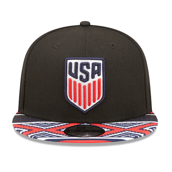 New Era United States 9Fifty Snapback Hat (Black/Red/White) | SoccerWearhouse
