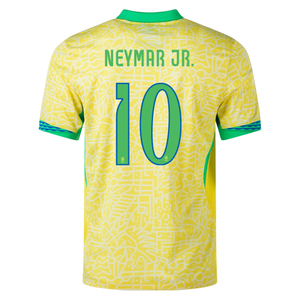 Nike Brazil Authentic Neymar Jr. Home Jersey 24/25 (Dynamic Yellow/Lemon Chiffon/Green Spark)