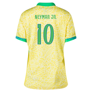 Nike Womens Brazil Neymar Jr Home Jersey 24/25 (Dynamic Yellow/Lemon Chiffon/Green Spark)