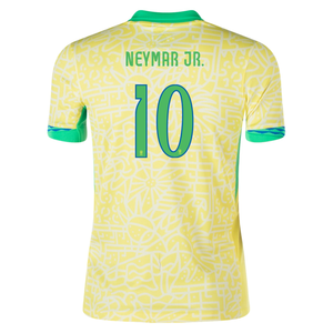 Nike Youth Brazil Neymar Jr. Home Jersey 24/25 (Dynamic Yellow/Lemon Chiffon/Green Spark)