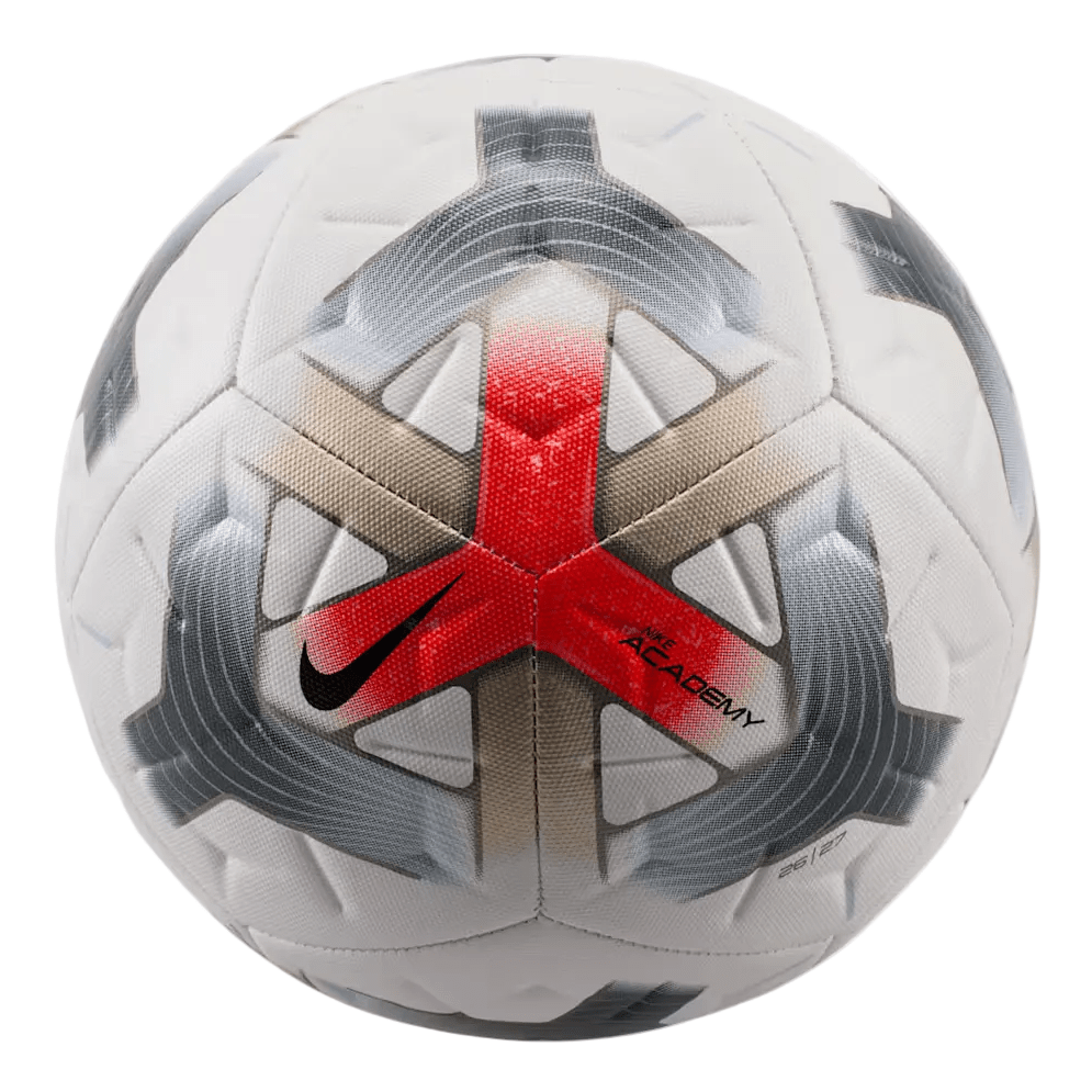 Nike Academy Soccer Ball (White/Bright Crimson) | SoccerWearhouse