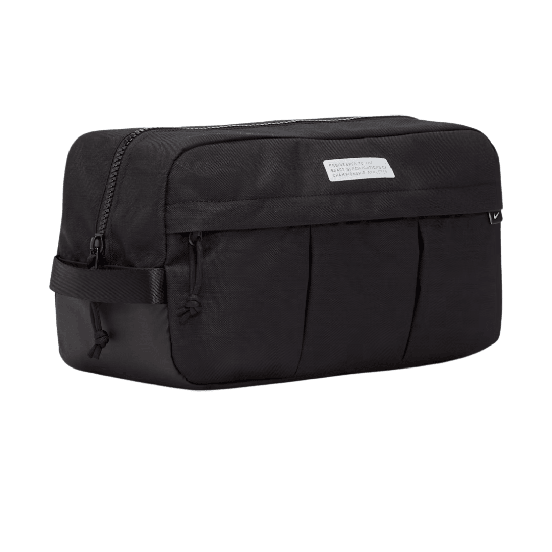 Nike Academy Soccer Shoe Bag (Black/White) | SoccerWearhouse