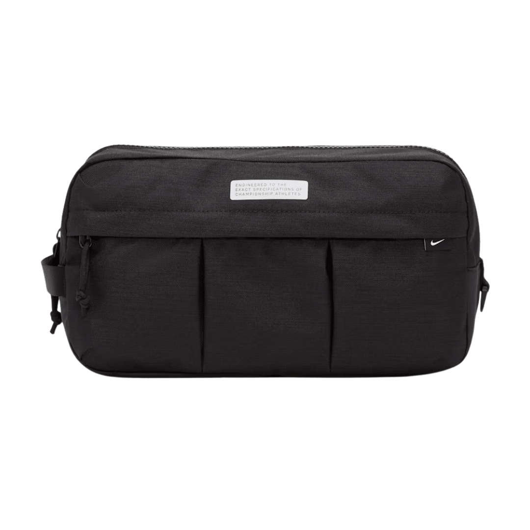 Nike Academy Soccer Shoe Bag (Black/White) | SoccerWearhouse
