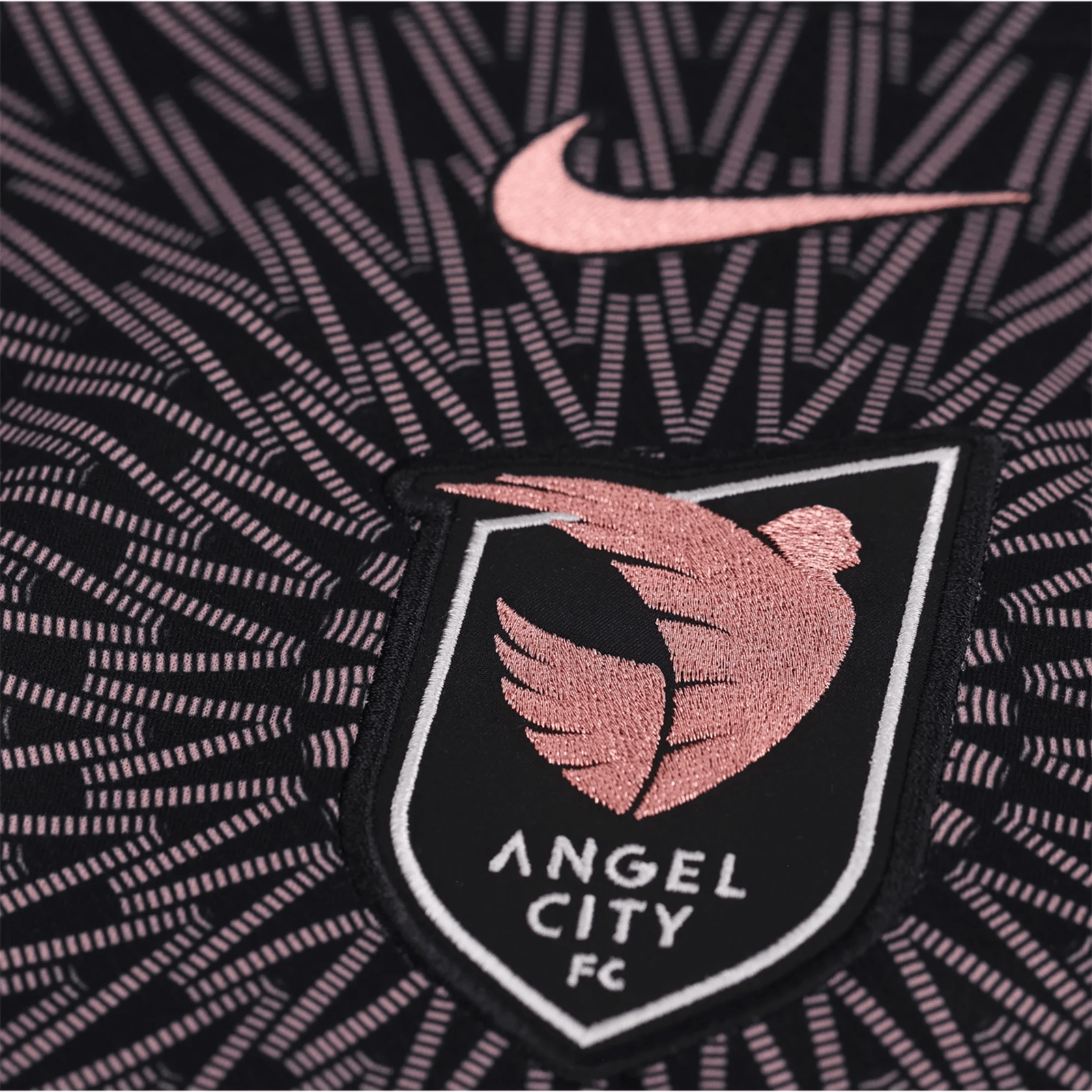 Nike Angel City Home Jersey 2026 (Black/Pink) | SoccerWearhouse