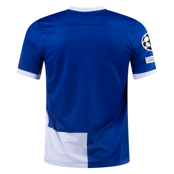 Nike Atletico Madrid Away Jersey w/ Champions League Patches 23/24 (Old Royal/White) | SoccerWearhouse