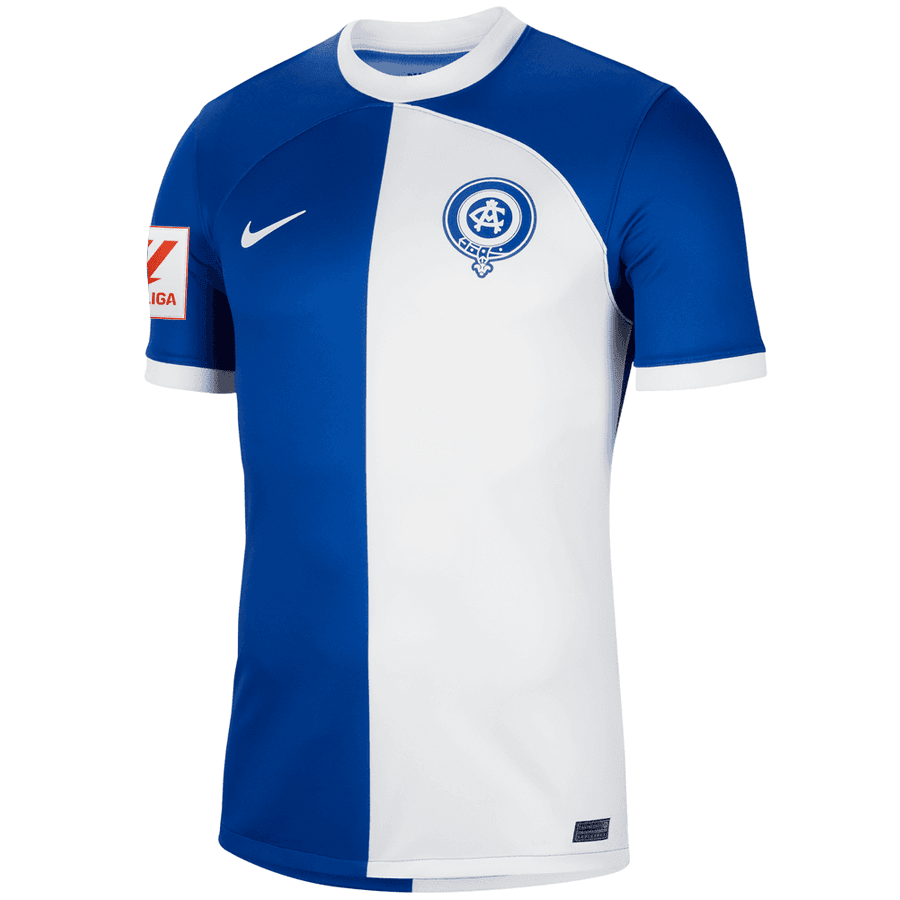 Nike Atletico Madrid Away Jersey w/ La Liga Patch 23/24 (Old Royal/White) | SoccerWearhouse