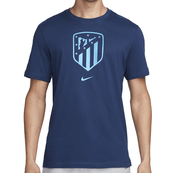 Nike Atletico Madrid Crest T-Shirt (Blue Void) | SoccerWearhouse