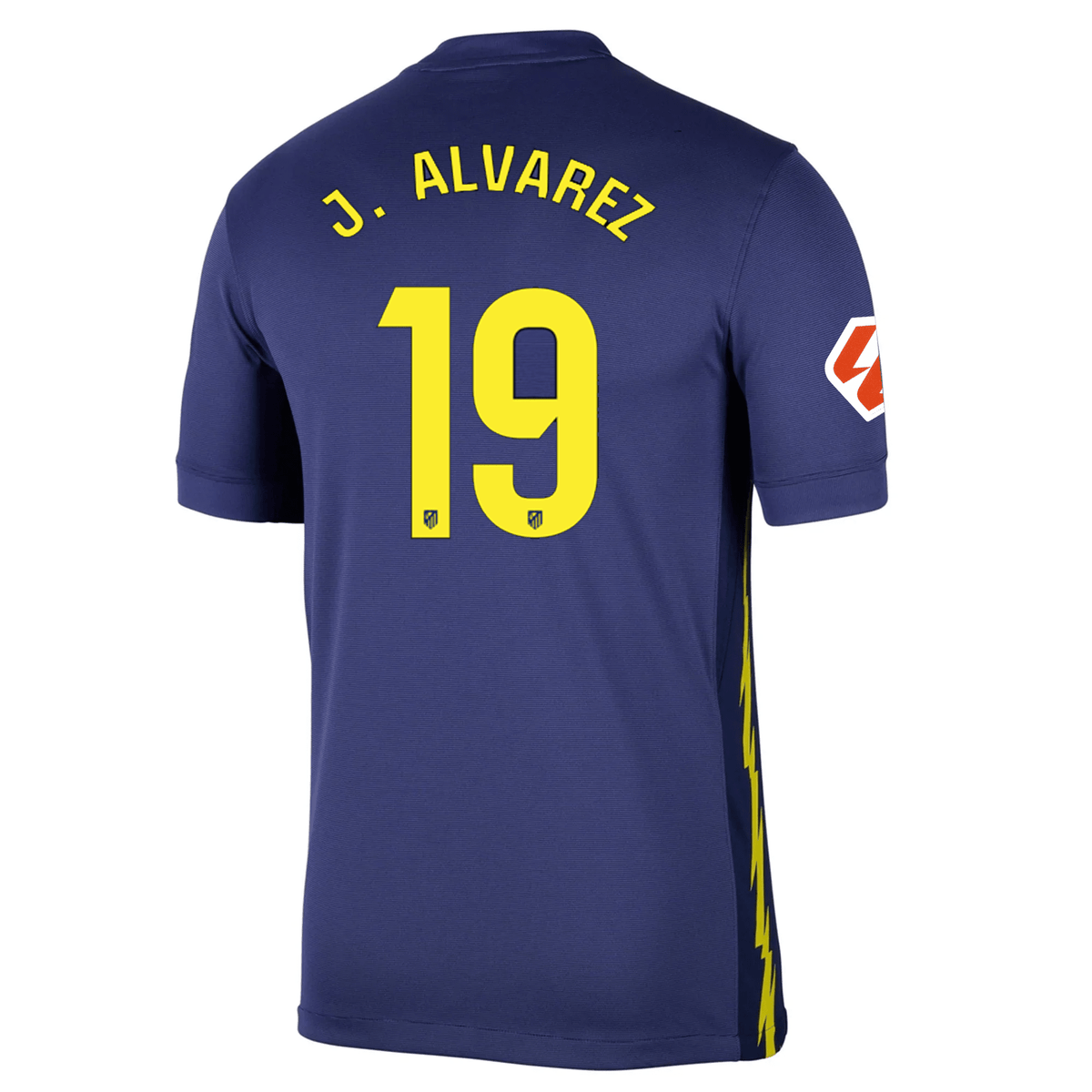 Nike Atlético Madrid Julian Alvarez Away Jersey w/ La Liga Patch 25/26 (Binary Blue/Vibrant Yellow) | SoccerWearhouse