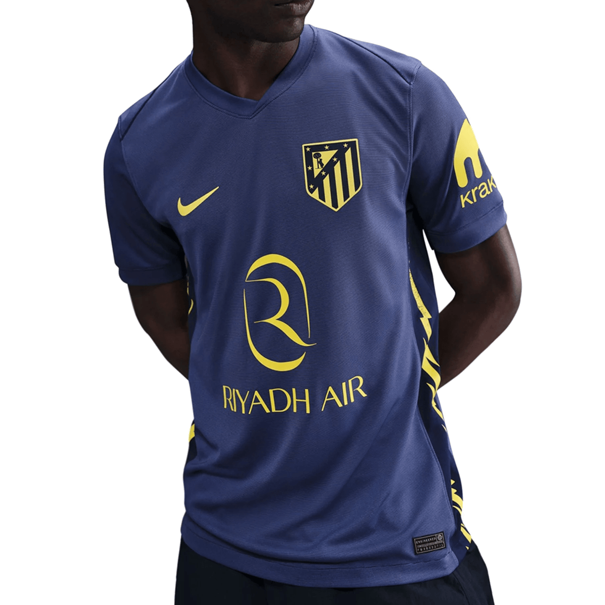 Nike Atlético Madrid Julian Alvarez Away Jersey w/ La Liga Patch 25/26 (Binary Blue/Vibrant Yellow) | SoccerWearhouse