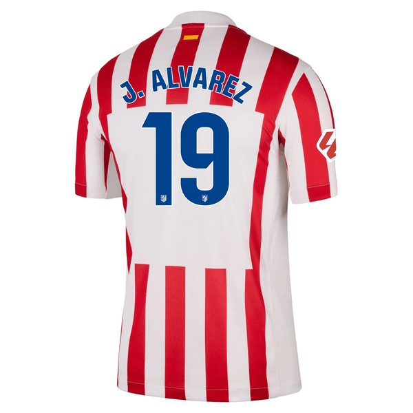 Nike Atletico Madrid Julian Alvarez Home Jersey w/ La Liga Patch 25/26