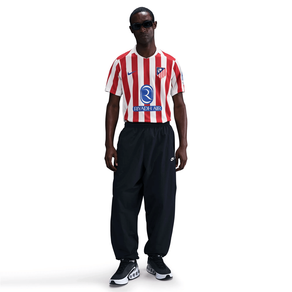 Nike Atletico Madrid Julian Alvarez Home Jersey w/ La Liga Patch 25/26 (Sport Red/Hyper Royal) | SoccerWearhouse